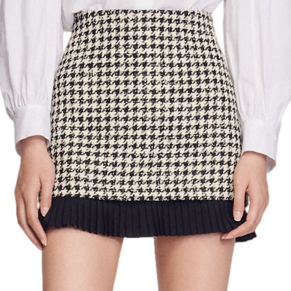 SANDRO PRINT SKIRT QUIET LUXURY (SIZE 2)